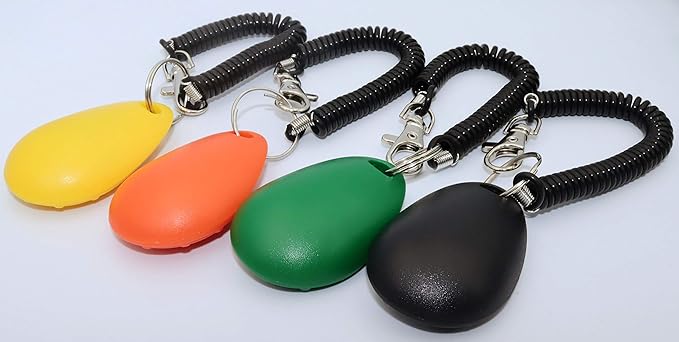 Pet Training Clicker with Wrist Strap - Dog Training Clickers 4 Color
