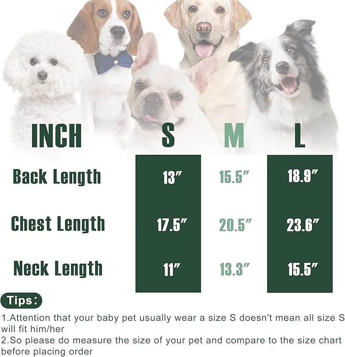 Dog Sweater, Classic Turtleneck Knitted Striped Dog Sweaters, Warm Sweater for Winter, Soft Christmas Sweaters for Boy Girl, Dogs Clothes for Small/Medium Cats, Doggys (Green, Large)