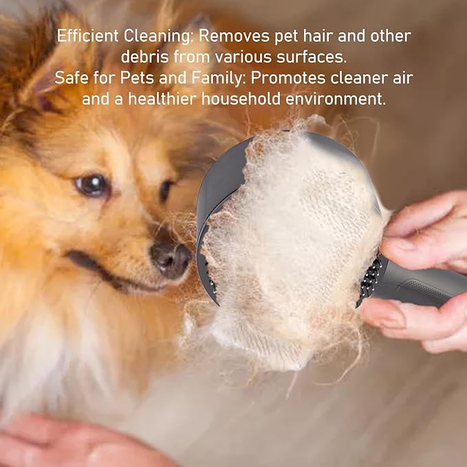 Vacuum Pet Hair Brush, Attachment Efficient Pet Grooming Tool for Dogs Cats Compatible with V6 V7 V8 V10 V11 V15 Made of Durable ABS Material