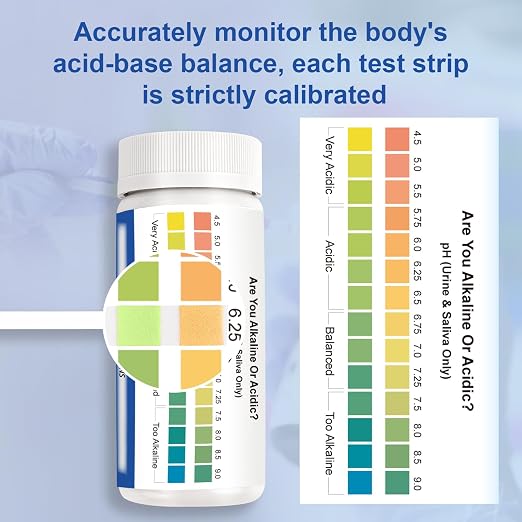 pH Test Strips 4.5-9,200 Litmus Paper pH Strips for Urine & Saliva - pH Balance Test Strips for Accurate Body pH Testing, Health Monitoring, and Wellness Management, Fast & Reliable Measurement