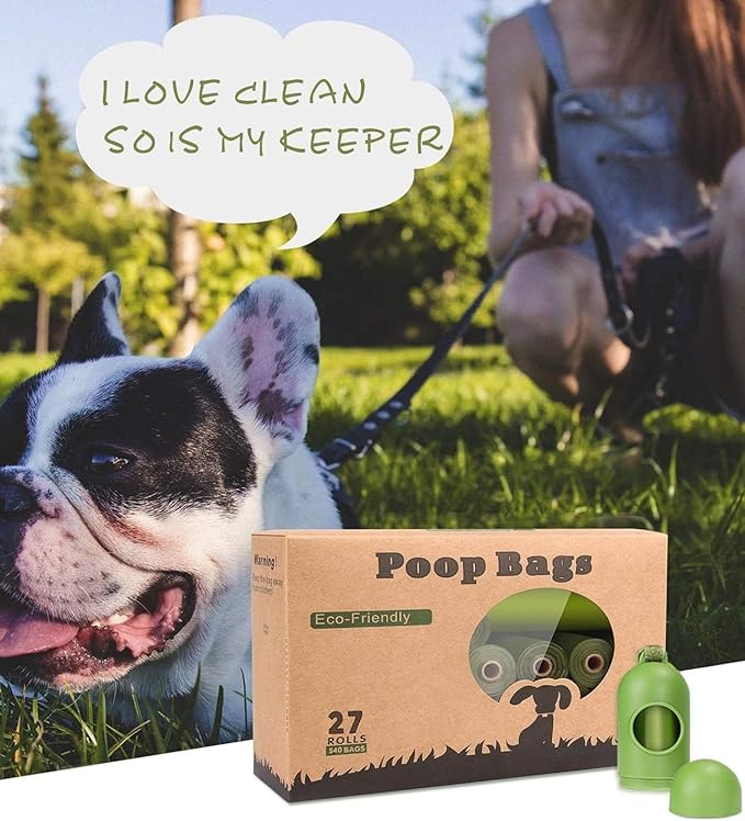Yingdelai Dog Poop Bag Biodegradable - 540 Count Dog Waste Bags with Dispenser, Extra Thick Strong Leak Proof Poop Bags for Dogs Doggy | Scented
