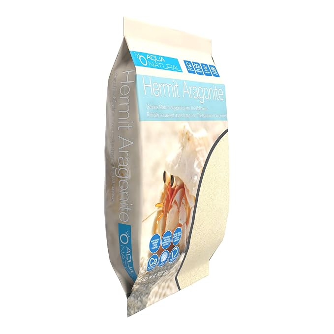 HERMIT CRAB ARAGONITE 10LB, Sand for Habitat, 1 Ounce (Pack of 4)