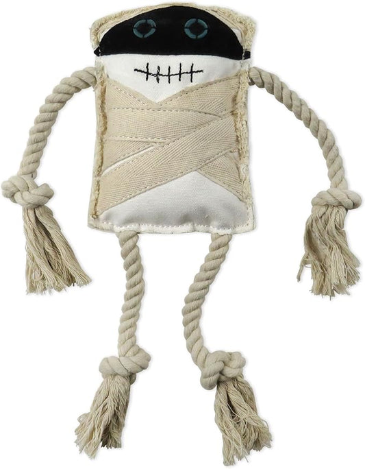 Pet Passion Multipack Stuffed Dog Toys Durable Cotton Canvas with Coconut Fill for All Pet Breeds, Monster Mummy, One Size