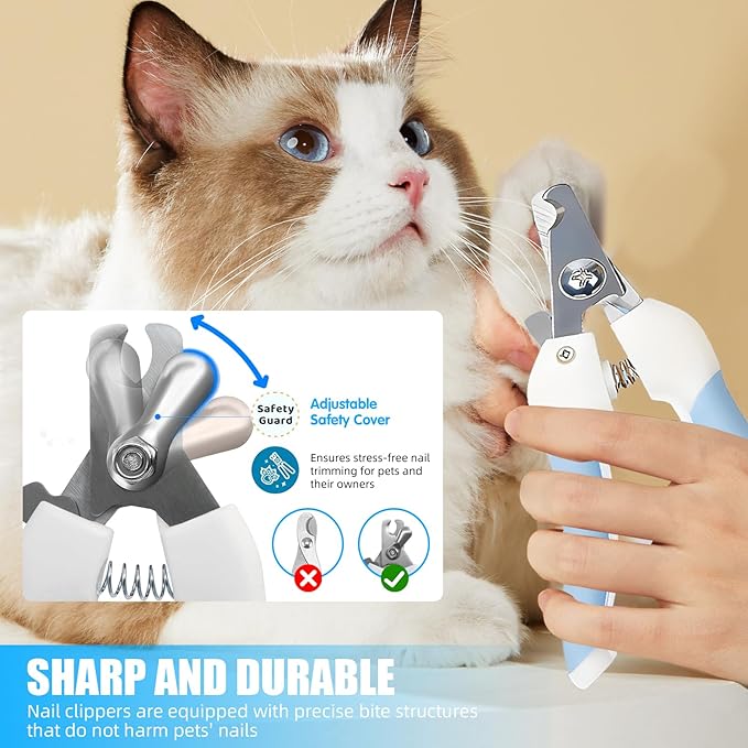Aglads 12PCS Dog Cat Rabbit Grooming Kit,Self-Cleaning Slicker Brush,Nail Clipper File,Tear Mark Brush,KnotRemover Comb,Hair Glove,Flat Cut,Hair Scissor,Flea Comb,Bath Brush,Towel,Travel Bag(12, blue)
