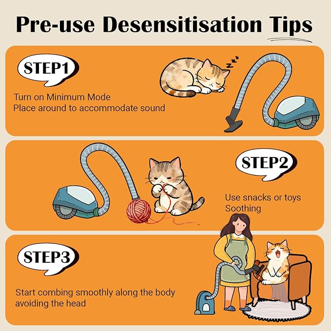Dog Cat Brush for Shedding and Grooming,Two Replacement Heads,Massage the skin,Easy to Clean Comb for Long Short Haired Pets,use with Vacuum,Compatible with 32mm&35mm Universal Vacuum