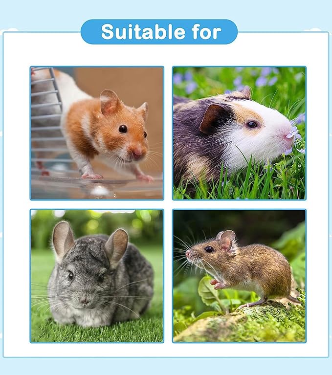 Wooden Hamster Foraging Toys,Enrichment Foraging Toy Guinea Pig Interactive Hide Treats Puzzle Snuffle Game Small Animal Chew Toys for Chinchilla Rat Bunny Hedgehog Gerbils