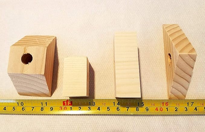 Wood Wooden Blocks 160 All Natural for DIY Cage Toy Macaw Cockatoo African Grey