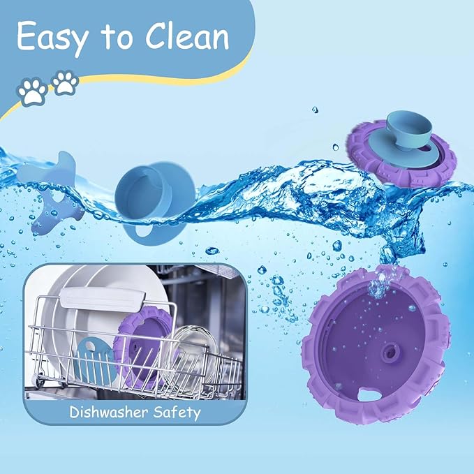 YINEYA Interactive Dog Toy, Feeder Toy with Adjustable Treat Dispensing & DIY Frozen Treats, Dog Enrichment Toys to Keep Them Busy and Mental Stimulation
