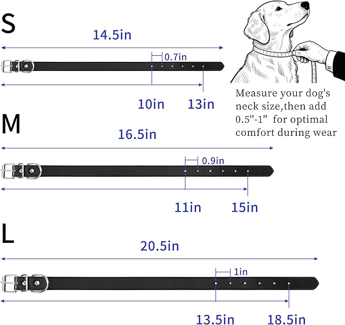 Purple Soft Leather Dog Collar for Small,Medium, Large Dog, Comfortable and Adjustable (Wide: 0.55'' for Dog's Neck: 9''~12'', Purple, S)