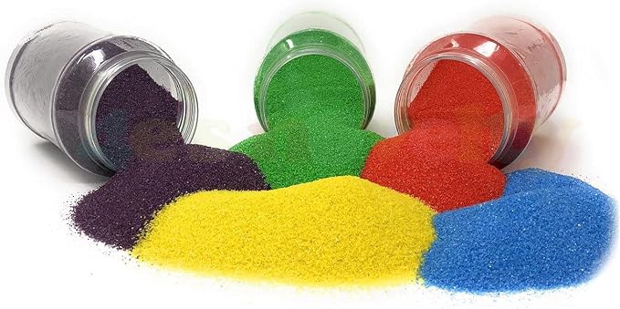 16.5 Lb (12 Pack) Colored Sand for Crafts, 22 oz Each,12 Sand Art Colors Non-Toxic Craft Sand Colored with Storage Container, Non Toxic Spring Summer Teachers Classroom Supplies Tool Sands for Kids