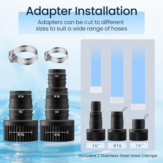 230W 4500 GPH Pond Pump, High Flow Heavy Duty Submersible Water Pump for Large Ponds, Pools & Waterfalls, Ultra Quiet Continuous Operation, Submersible & Inline Use, Includes Filter Bag