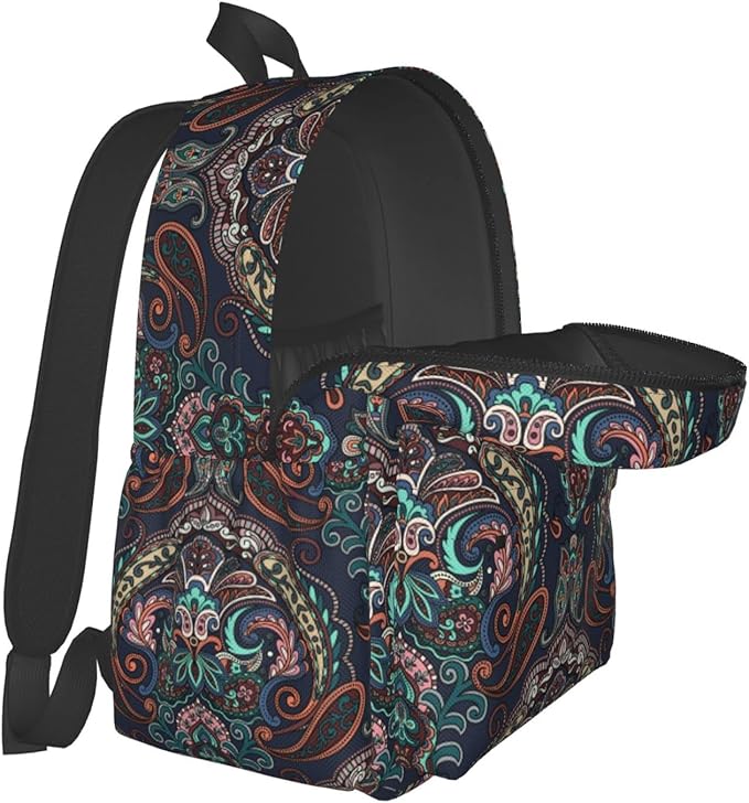 Pais-ley Backpack for Women 16.7 inch Travel Casual Laptop Backpack Lightweight Waterproof Durable Hiking Daypack