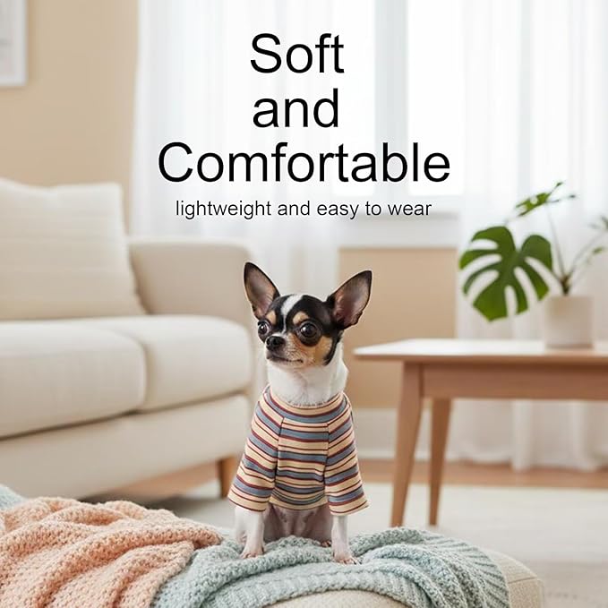 Stylish Striped Block Dog Shirt, Comfortable, Breathable, and Wrinkle-Resistant. Perfect Apparel for Small, Medium, & Large Dogs, a Must-Have for Pet Lovers 3XL