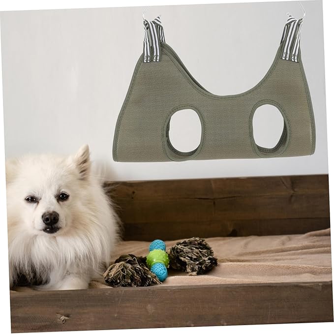 BESTonZON Cat and Dog Grooming Hammock for Nail Clipping Space-Saving Pet Hammock with Easy Installation Versatile Design for Grooming Needs Elegant and Multifunctional for Home Use