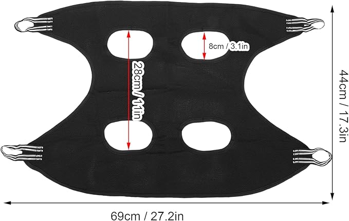 Cat Grooming Hammock Harness, Multifunctional Comfortable Pet Grooming Sling with Hook and Loop Fastener, for Brushing Nail Trimming Teeth Ear Cleaning at Home (S)
