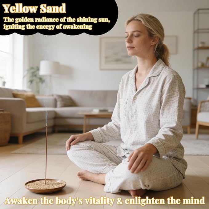 RAINFLOW 30oz Fine Yellow Sand - Colored Quartz Sand for Crafts & Decor | Decorative Sand for Aquarium Tank, Wedding Unity Ceremony, Zen Garden, Vase Filler & Incense Burner & Substrate