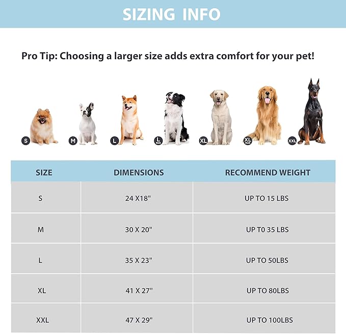 Cooling Dog Mat Q-Max>0.5 - Rapid Cooling Tech, Thin Breathable Crate Pad, Portable Washable Summer Mat, Chill Soothing Fabric - 24"x18" Small Dog/Cat, Blue