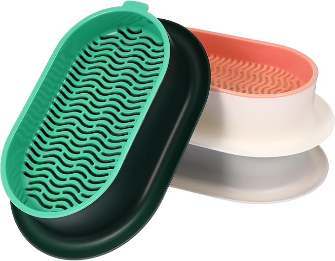 Cabilock Hydroponic Cat Grass Planter Set with Large Water Reservoir Soilless Growing Box for Indoor Home Cultivation Lightweight Nursery Kitten Plant Pots 7.44X4.84X1.77 Inch