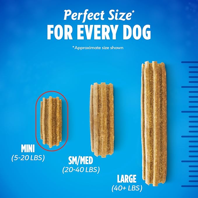 Dentalife Daily Oral Care Dog Treats for Small Dogs 5-20 lbs.,Chewy Dental Treat to Freshen Breath and Fight Tartar,Chicken Flavor,17.1 oz.,58 Chews - 58 ct. Pouch,(Pack of 2)