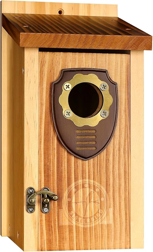 SISTERBIRD Bird Houses for Outside, Premium Wooden Bluebird Houses for Outside, Assembly Birdhouses for Outdoors, Weatherproof Bird House, Bluebird Finch Swallow Wren Chickadee