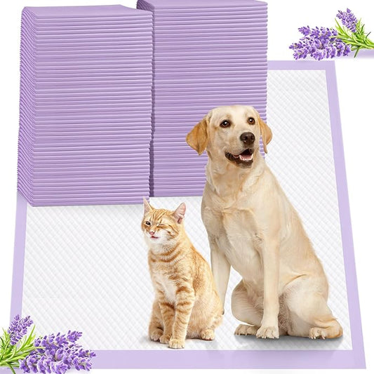 iweepet 36"x36" 4XL Lavender Scented Disposable Dog Pee Pads, 30 Count | Extra Large Puppy Training Pads with 6-Layer Super Absorbent Protection, Leakproof Puppy Pads for Large Dogs & Senior Pets
