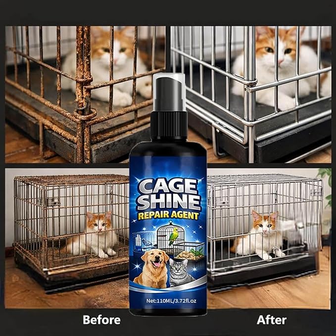 Bird Cage Cleaner Spray - 110ml Droppings Breakdown Solution, Professional Pet Odor Eliminator, Deep Cleaning Enzyme Formula, Safe Cage Cleaning for Keepers, Enthusiasts, and Breeding Season