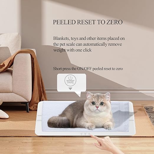 Digital Pet Scale, Baby Scale - Measuring Range 0.45lbs-220lbs for Small-Medium Dogs/Large Cat (White)