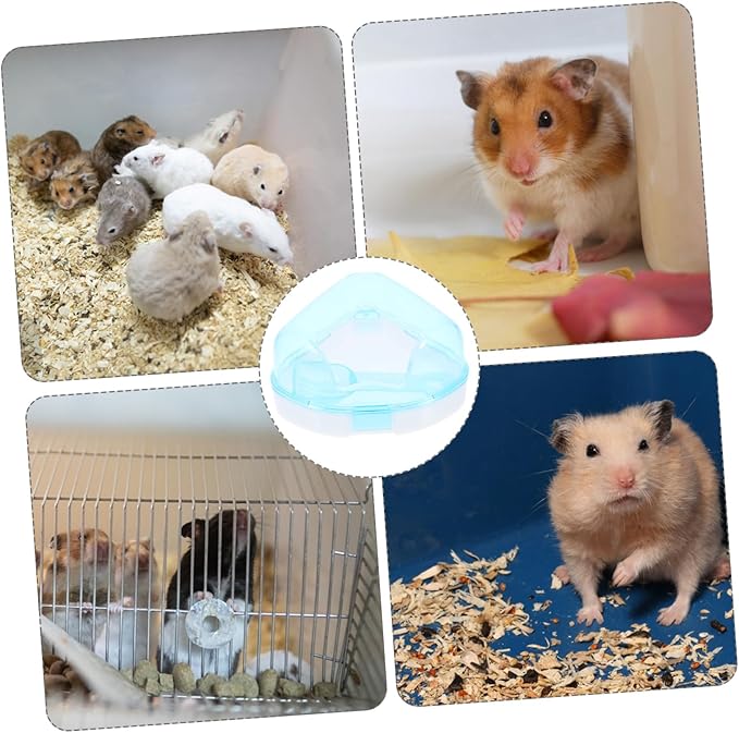 Levemolo Abs Plastic Small Pet Bathing Tub Chinchilla Dust Bath Container for Hamsters Guinea Pigs
