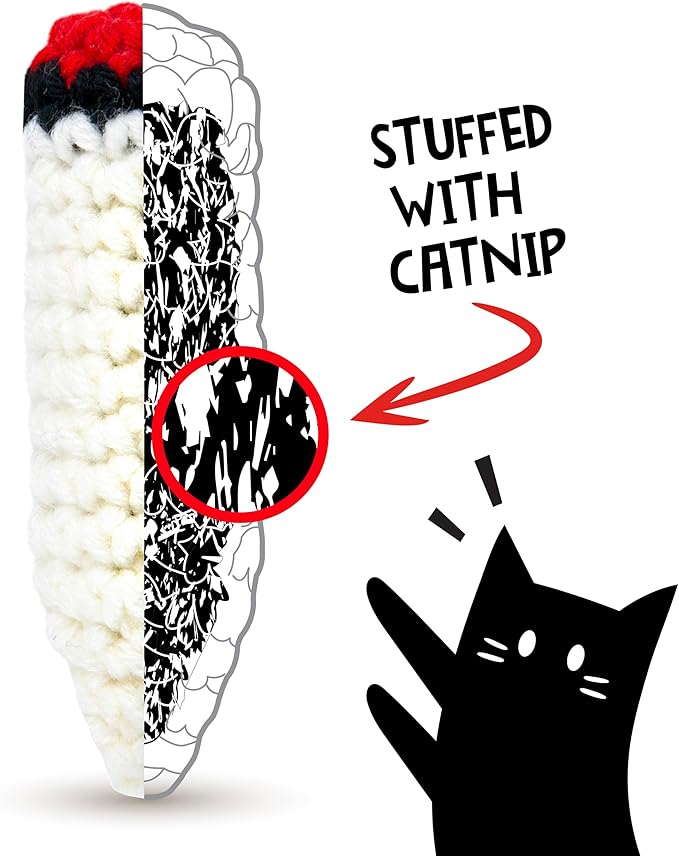 LIT LABS Kittie Doobs - Catnip Joints for Cats - Safe, Durable, and Hilarious Cat Toys