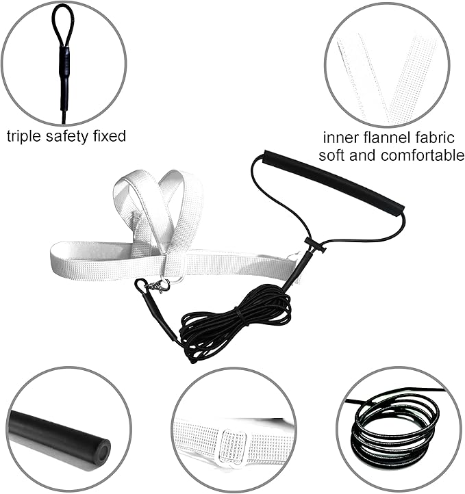 VANFAVORI Adjustable Bird Harness with 80 Inch Leash, XS Size for Peony Parrot Love Bird Weight 40-55 Grams with Outdoor Flying Training Rope, White