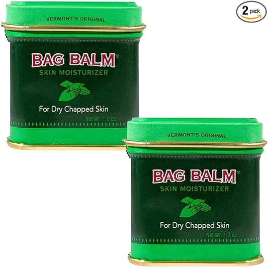 Bag Balm Vermont's Original for Dry Chapped Skin Conditions (1 Ounce Tin (2 Pack))