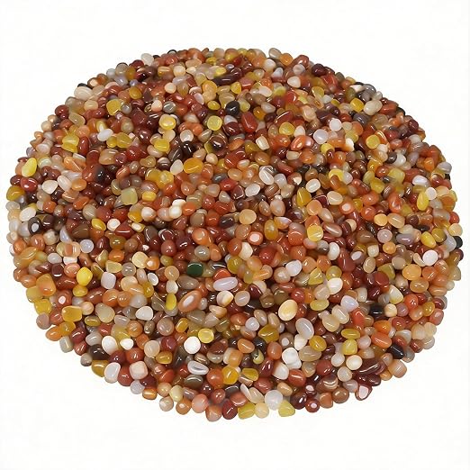 Decorative River Pebbles for Vase Fillers Aquarium Potted Plant Landscaping | Ornamental Gravel Stones, Natural DIY Rocks for Resin Art, Home Garden & Fish Tank Decoration (Three Colors,10 Pounds)