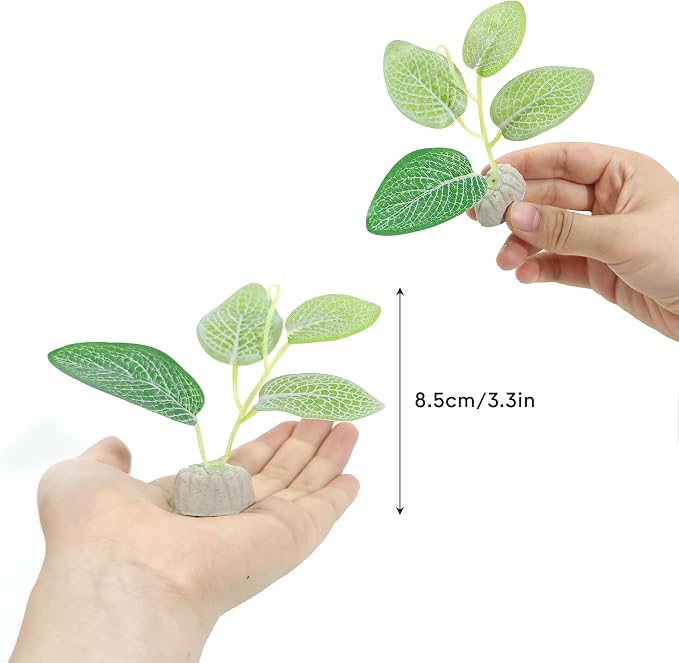 5PCS Artificial Fish Tank Plants Silk Aquarium Plant Silk Plants for Betta Fish Small Betta Fish Tank Grass Aquatic Decorations