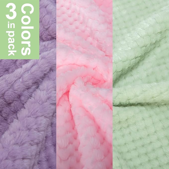 Dog Sweater, 2 or 3 Pack Dog Sweaters for Small Medium Dogs or Cat, Warm Soft Flannel Pet Clothes for Dogs Girl or Boy, Dog Shirt Coat Jacket (X-Large, Pink+Purple+Light Green)