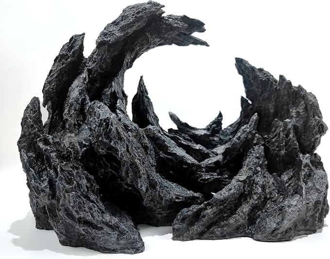 Allcolor Fish Tank Decor Rocks.Aquarium Decoration Model.Easy Superior Aquascape (Perched Canyon-15inch)