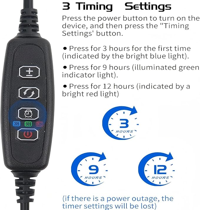 7W Nano Aquarium Light Clip-On Fish Tank Light with Timer & 9-Level Dimming&3 Colors for 1-5 Gallon Tanks, USB LED Full Spectrum Light (Adapter Not Included)