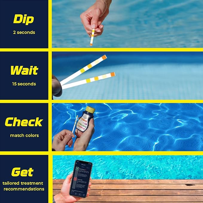 AquaChek 511710 5-in-1 Chlorine Test Strips