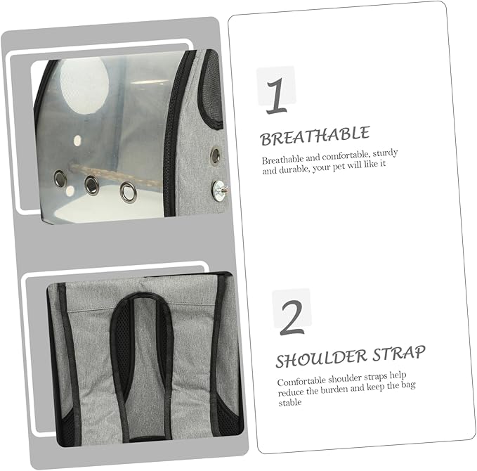 Portable Parrot Carrier Backpack Bird Perch Breathable Outdoor Bird Carrier for and Comfort
