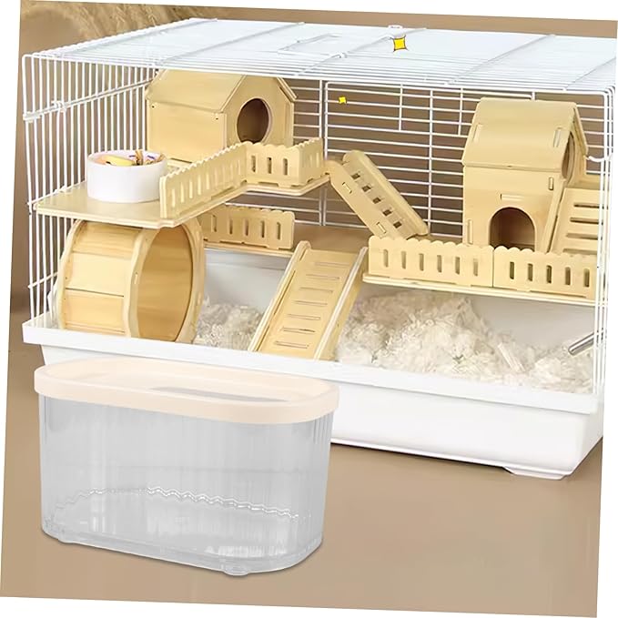 SUPVOX Hamster Dust Bath Container Easy Pet Bathtub Hamster Bathroom Chinchilla Sand Bath Bowl