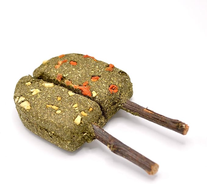 Oxbow Enriched Life Timothy Popsicle, Rabbit Toys, Guinea Pig Toys, Enrichment for Bunny, Guinea Pig, Hamster Stuff, Rabbit, Chinchilla, Made with Timothy Hay, Chinchilla Cage Accessories