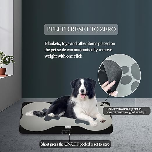 Digital Pet Scale for Small-Medium Dogs/Large Cat, Measuring Range: 0.45lbs-220lbs, Not Suitable for Large Dogs
