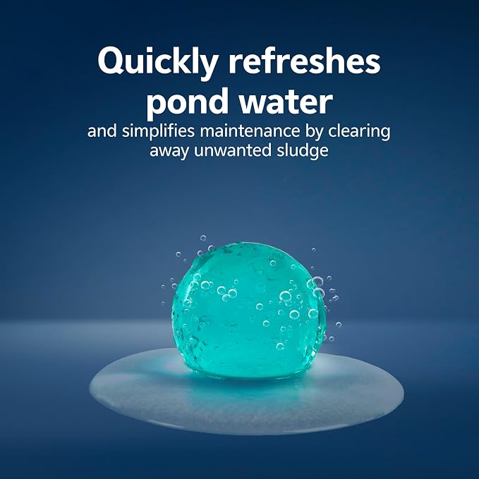 Aqueon Pure Sludge Bomb, Reduces Sludge and Organic Waste in Ponds and Koi Habitats, Breaks Down Muck and Clarifies, Treats 2500 Gallons, 1-Pack