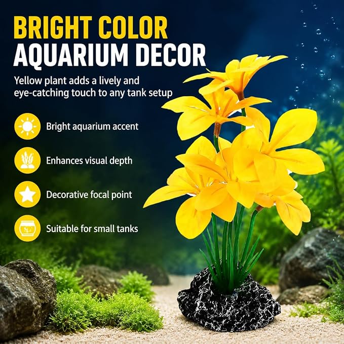 Artificial Aquarium Plants Silk Plants for Fish Tank Decorations Betta Leaf Hammock 7in Realistic Plastic Plants Hideout Decor for Betta Goldfish Reptiles Small Tanks Aquarium Accessories
