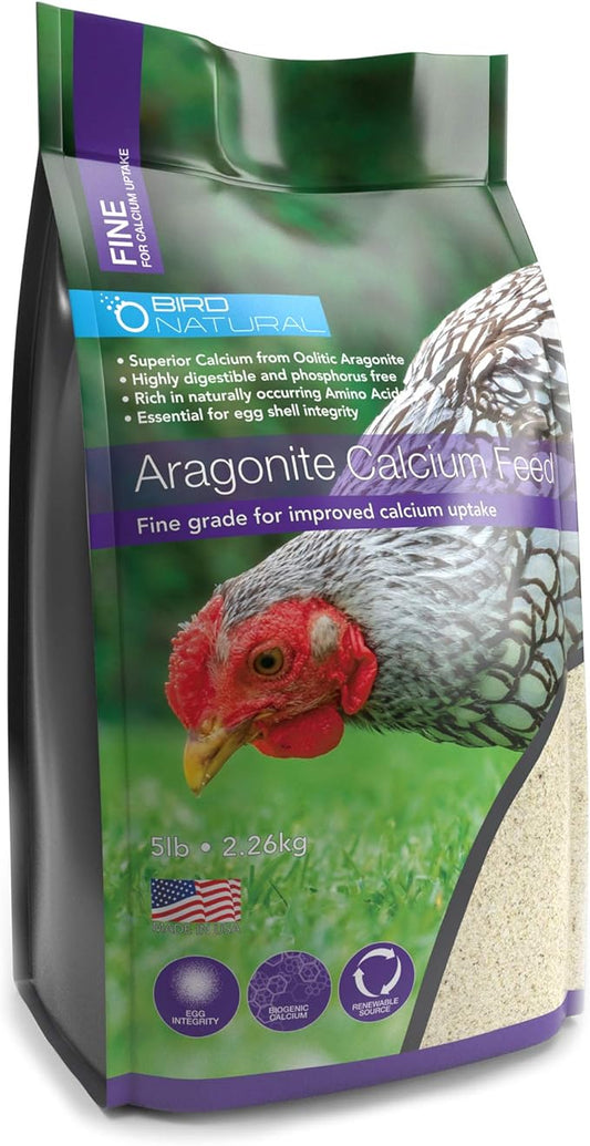 Aragonite Chicken Calcium Feed FINE for Strong eggshells and Gizzard Health