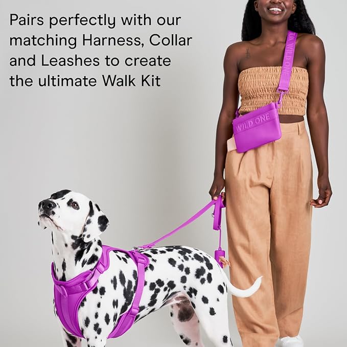 Wild One Treat Pouch, Fanny Pack or Cross-Body Bag, Made from Recycled Knit, Poop Bag Dispenser