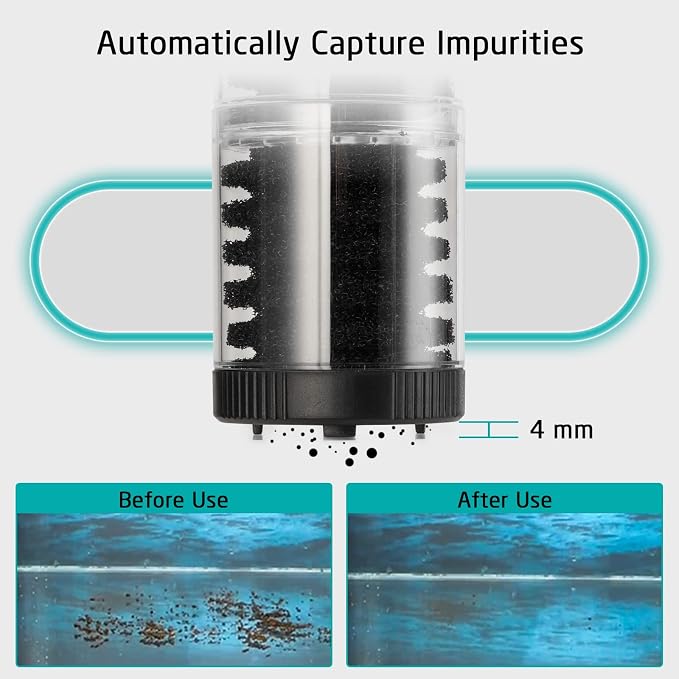 XpertMatic Aquarium Filter, 528 GPH 3 Stages Biochemical Sponge Filter | For 120-170 Gallon Tank, Internal Fish Tank Filter with Water Pump, for Large Tank, Pond, Wavemaker