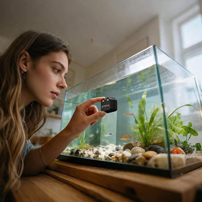 Magnetic Fish Tank Cleaner Cute Magnet Cleaner Brush | Aquarium Cleaning Tools Algae Scraper for Saltwater Gravel Sand Water Stains Dirt Maintenance