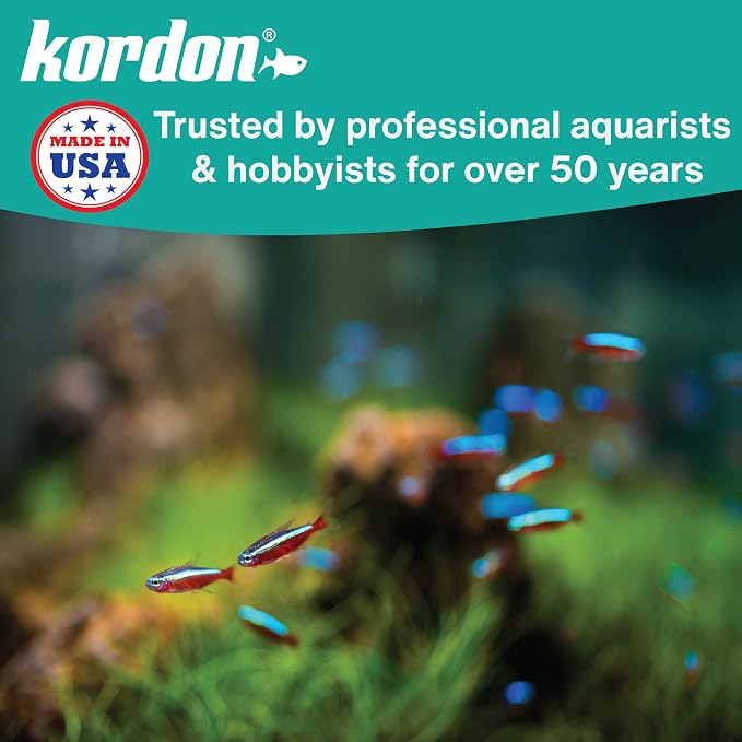 KORDON Novaqua Aquarium Water Conditioner for Freshwater & Saltwater – Instantly Detoxifies Chlorine, Chloramines, & Heavy Metals in Tap Water, Replaces Fish Slime Coat, Adds pH Buffers, 16-ounces