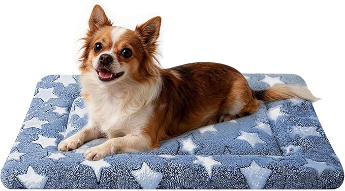 Dog Bed Mat, Reversible Crate Pads for Small/Medium/Large Dogs & Cats Sleeping, Portable & Soft, Dog Beds Crate Pad M(30"*20"*1.5")