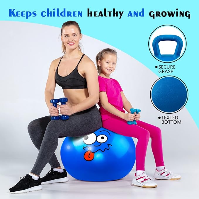 Hopper Ball, Bouncing Ball with Handle, 18 Inches Jumping Hoppity Hop Toys, Sit and Bounce on Toys for Boys and Girls Gifts